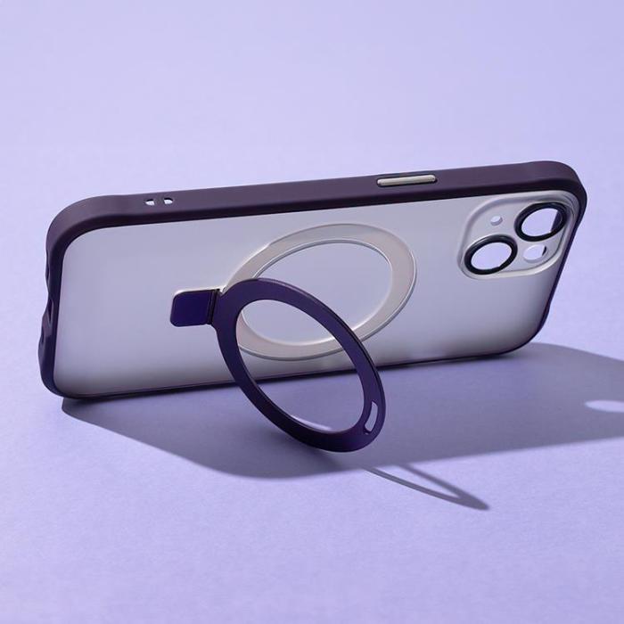 OEM - iPhone 15 Pro Max Mobilskal MagSafe Ring - Lila