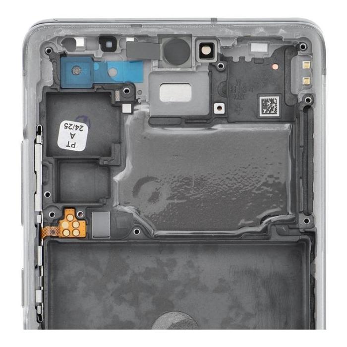SpareParts - Galaxy S20 FE 4G/5G Skärm med LCD-display Service Pack - Vit