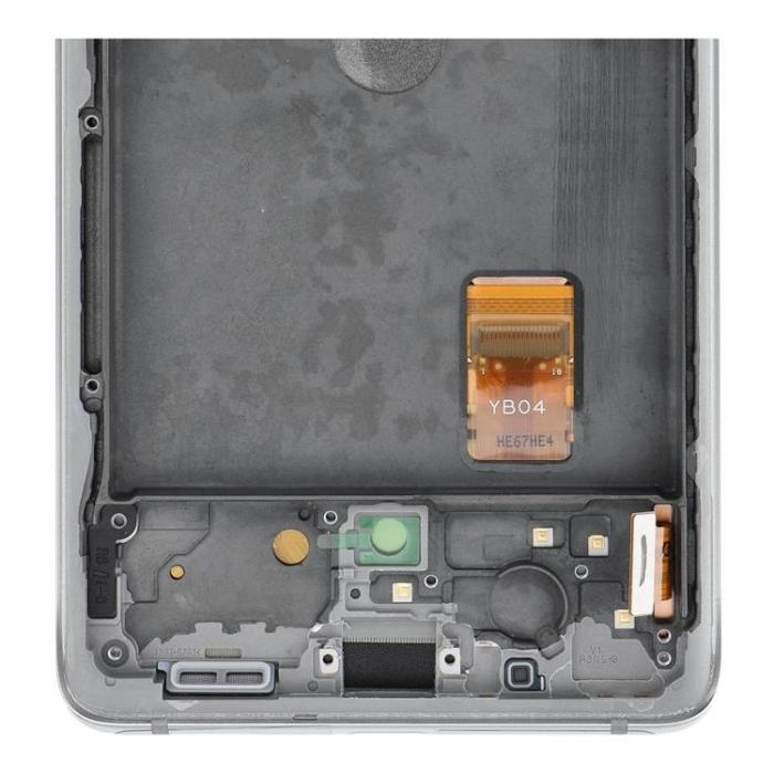 SpareParts - Galaxy S20 FE 4G/5G Skärm med LCD-display Service Pack - Vit