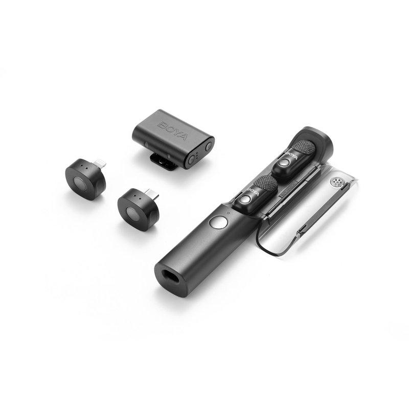 BOYA Mikrofon Trådlös Modulär Magic 02 - USB-C, 3.5mm, Lightning
