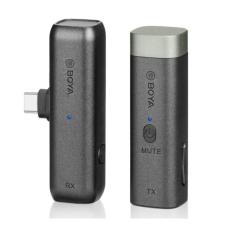 BOYA - BOYA Mikrofon Smartphone Tr&aring;dl&ouml;s x1 BY-WM3U USB-C