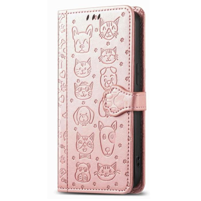OEM - Plånboksfodral för Samsung Galaxy S26 Plus Konstläder - Roséguld