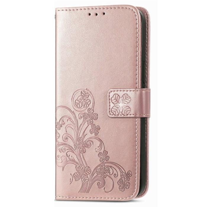 OEM - Plånboksfodral för Samsung Galaxy S26 Plus Konstläder - Roséguld