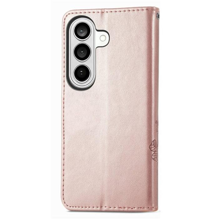 OEM - Plånboksfodral för Samsung Galaxy S26 Plus Konstläder - Roséguld