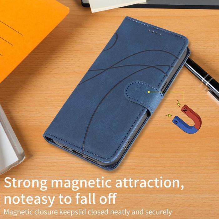 OEM - Plånboksfodral för Samsung Galaxy S26 Plus Konstläder Ställ - Blå