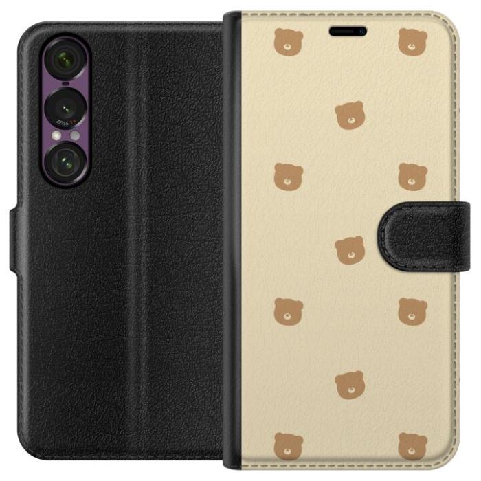 iSecrets - Plånboksfodral till Sony Xperia 1 VII med Björnmönster