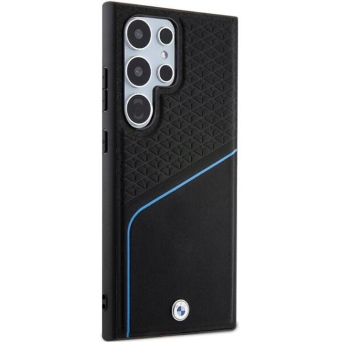 BMW - BMW Mobilskal till Galaxy S24 Ultra Magsafe Signature Läder Textured Line