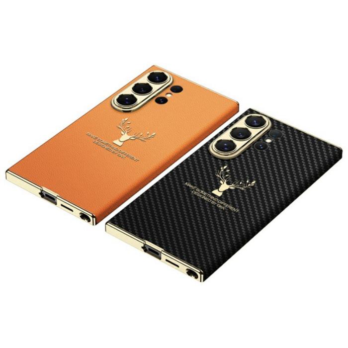 GKK - GKK Mobilskal för Samsung Galaxy S26 Ultra Elk-mönster PC + TPU - Titangrå