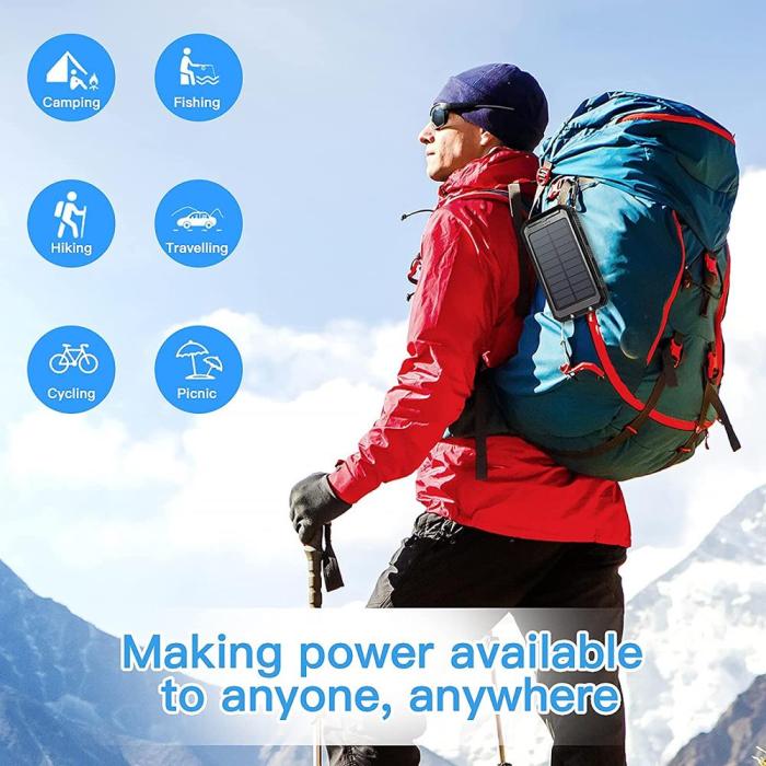 OEM - Outdoor Powerbank Solcellsladdare - 20000 mAh