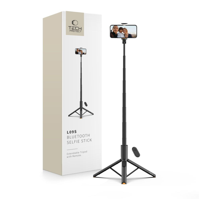Tech-Protect - Tech-Protect Bluetooth Selfie Stick Tripod - Svart