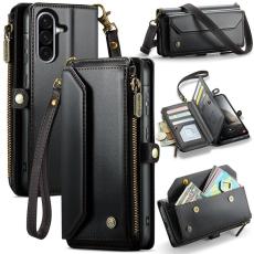 Caseme - CASEME Pl&aring;nboksfodral Konstl&auml;der f&ouml;r Samsung Galaxy A17 5G - Svart