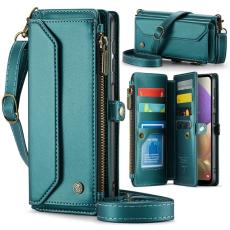 Caseme - CASEME Pl&aring;nboksfodral Konstl&auml;der f&ouml;r Samsung Galaxy A32/M32 5G - Gr&ouml;n
