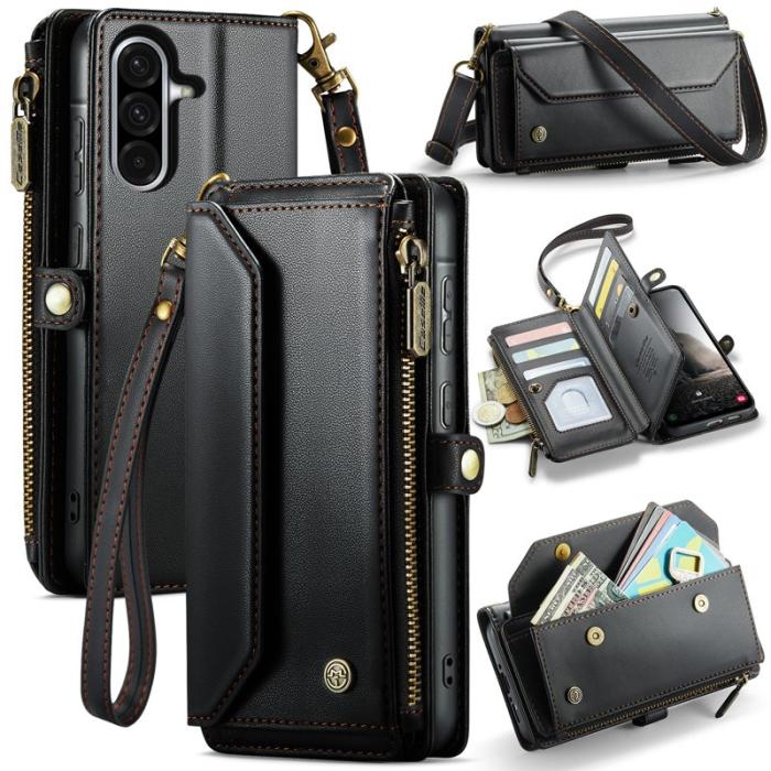 Caseme - CASEME Plånboksfodral Konstläder för Samsung Galaxy A17 5G - Svart