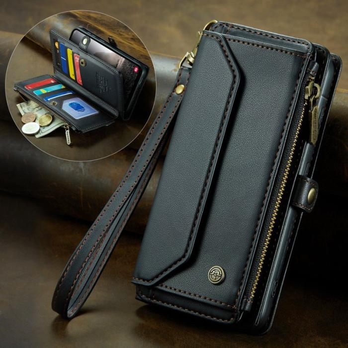 Caseme - CASEME Plånboksfodral Konstläder för Samsung Galaxy A17 5G - Svart