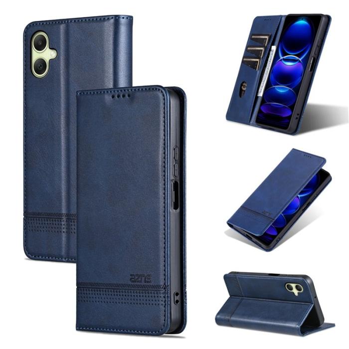 AZNS - AZNS Samsung Galaxy A06 Plånboksfodral Konstläder - Blå