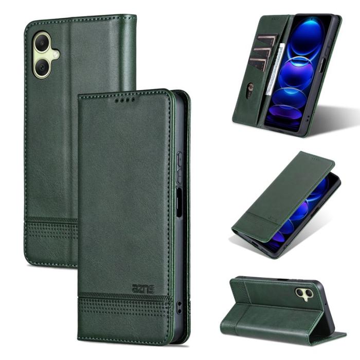 AZNS - AZNS Samsung Galaxy A06 Plånboksfodral Konstläder - Grön