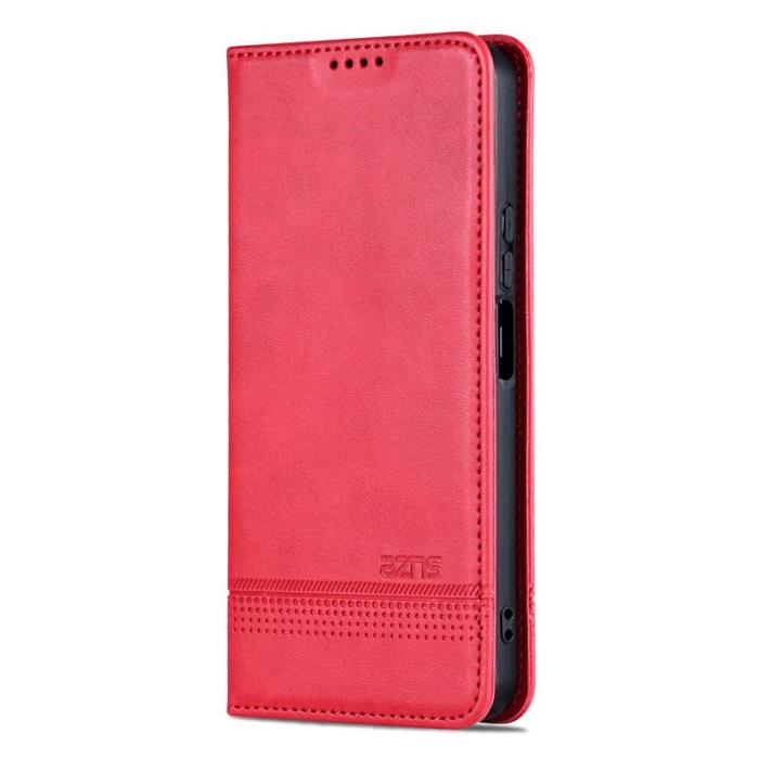 AZNS - AZNS Samsung Galaxy A06 Plånboksfodral Konstläder - Röd