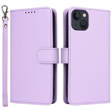 BETOPNICE - BETOPNICE iPhone 13 Pl&aring;nboksfodral Magnetiskt Avtagbart Konstl&auml;der - Lila