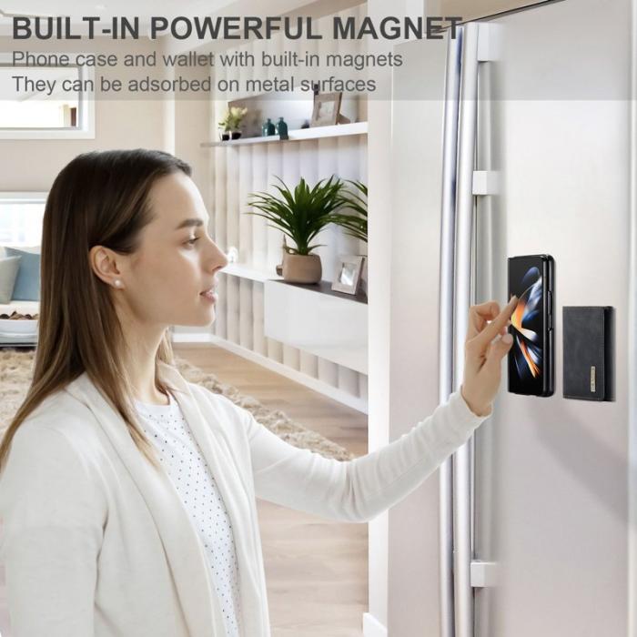 DG.MING - DG.MING Plånboksfodral till Samsung Galaxy Z Fold3 5G - Svart