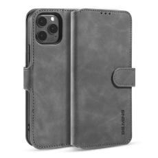 DG.MING - DG.MING Retro Konstl&auml;der pl&aring;nboksskal f&ouml;r iPhone 12 Pro - Gr&aring;