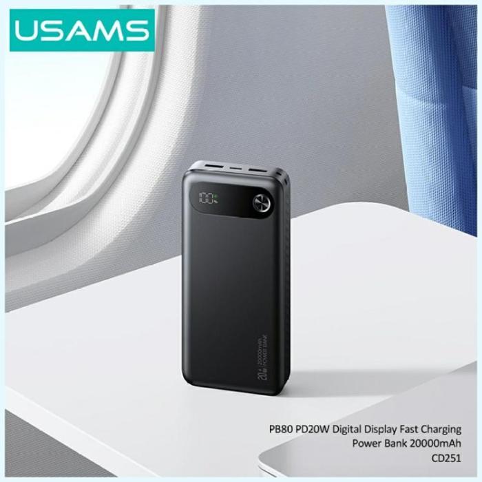 USAMS - USAMS Powerbank 20000mAh 20W PB80