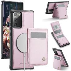JEEHOOD - JEEHOOD J06 Konstl&auml;der fodral till Samsung Galaxy Note20 - Rosa