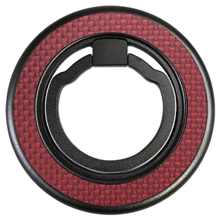 Magnetisk Mobil Finger Ringhållare Kickstand Aramid Fiber (Röd) | 5566 | AlltMobil