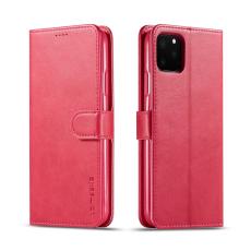 LC.imeeke - LC.imeeke iPhone 11 Pro Max Pl&aring;nboksfodral i Konstl&auml;der - Rosa