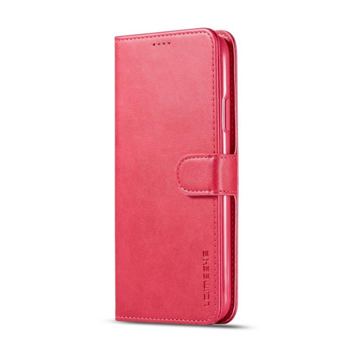 LC.imeeke - LC.imeeke iPhone 11 Pro Max Plånboksfodral i Konstläder - Rosa