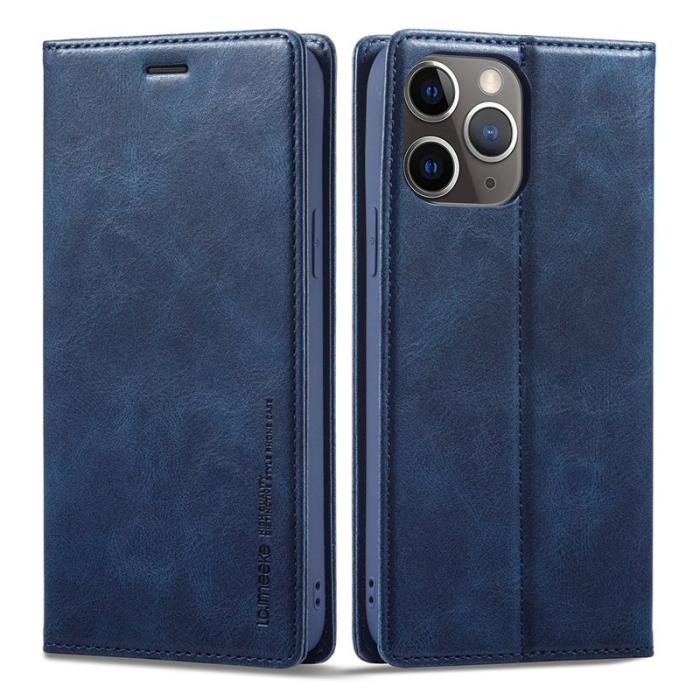 LC.imeeke - LC.IMEEKE iPhone 11 Pro Max Plånboksfodral Konstläder - Blå