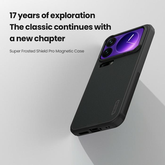 Nillkin - NILLKIN Frosted Shield Pro Mobilskal till Xiaomi 17 Pro Max Svart