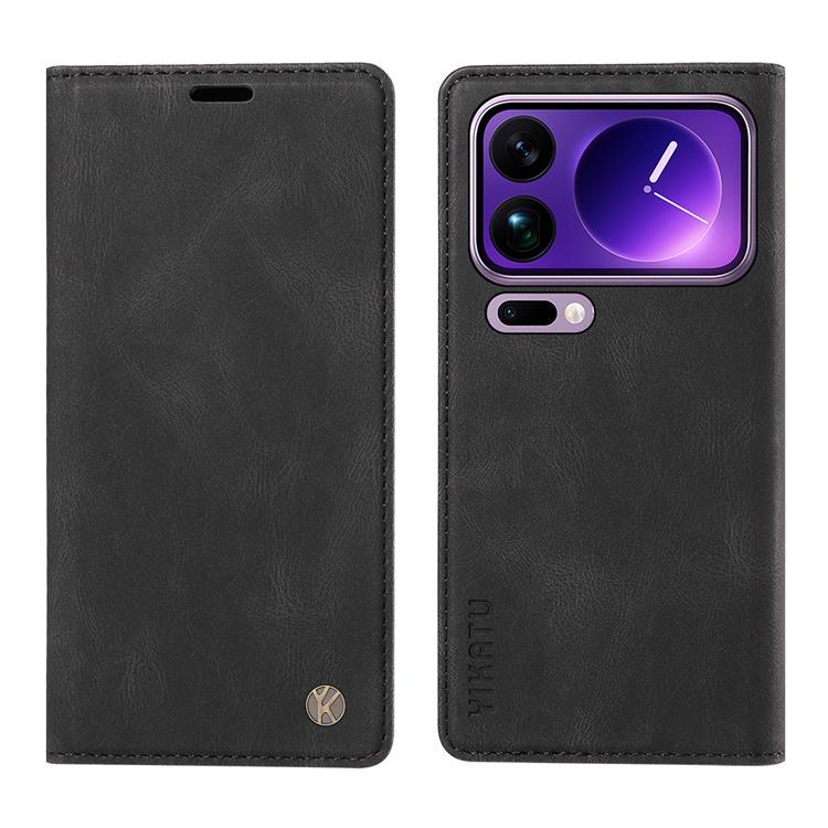YIKATU Xiaomi 17 Pro Max Plånboksfodral Skin Touch - Svart | 2353 | AlltMobil
