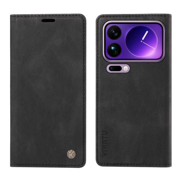 YIKATU - YIKATU Xiaomi 17 Pro Max Plånboksfodral Skin Touch - Svart