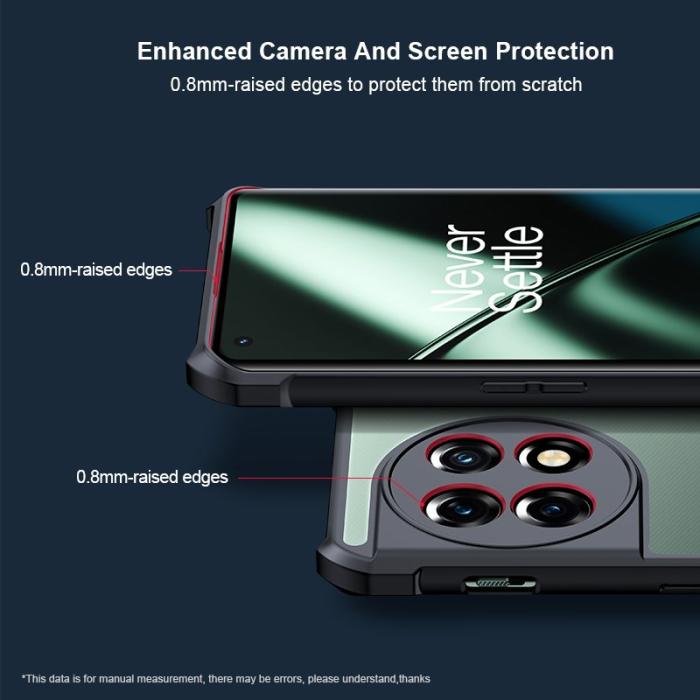 XUNDD - XUNDD Mobilskal till OnePlus 11 5G Shockproof Laser Texture Svart