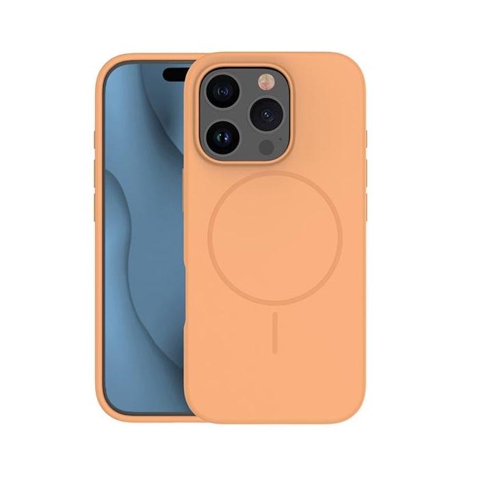 iPhone 17 Pro Mobilskal MagSafe Silikon Thin - Orange | 2353 | AlltMobil