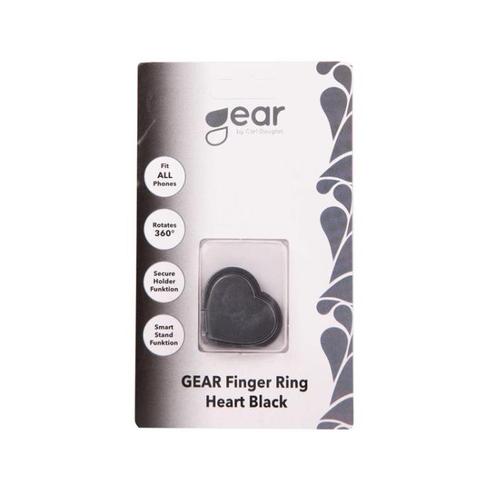 GEAR - GEAR MobilRing Roterande Fingerhållare med Ställfunktion - Hjärta