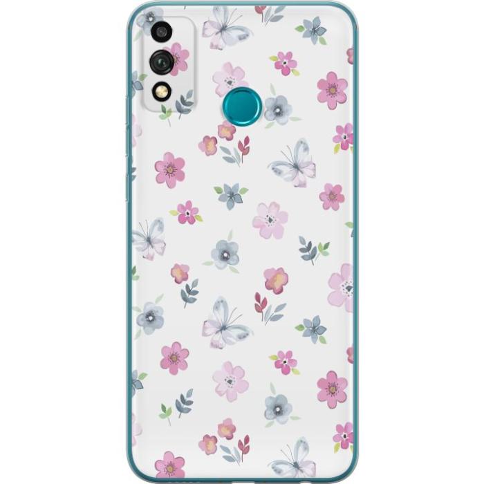 iSecrets - Mobilskal till Honor 9X Lite med Blommor och fjärillar