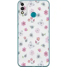 Gustaf - Mobilskal till Honor 9X Lite med Blommor och fj&auml;rillar