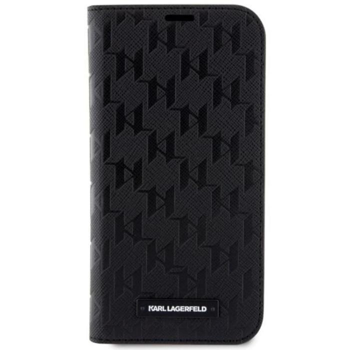 KARL LAGERFELD - Karl Lagerfeld iPhone 14 Pro Max Plånboksfodral Monogram Svart