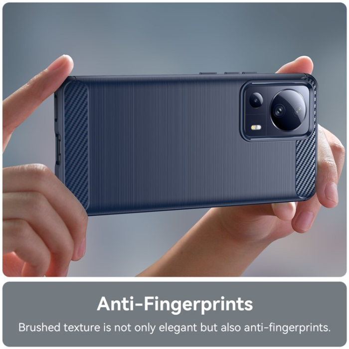 OEM - Xiaomi 13 Lite Mobilskal Carbon Fiber - Blå