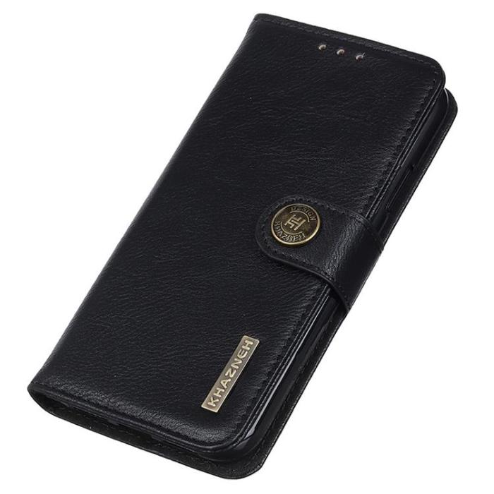 KHAZNEH - KHAZNEH Google Pixel 7 Pro Plånboksfodral Textured PU Läder - Svart