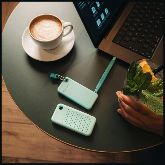 Verbatim - Verbatim Extern hårddisk Pocket SSD 2TB USB-C 3.2 Gen 2 - Svart/Polarblå