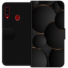 iSecrets - Plånboksfodral till Samsung Galaxy A20s med Lyxig Cirklar