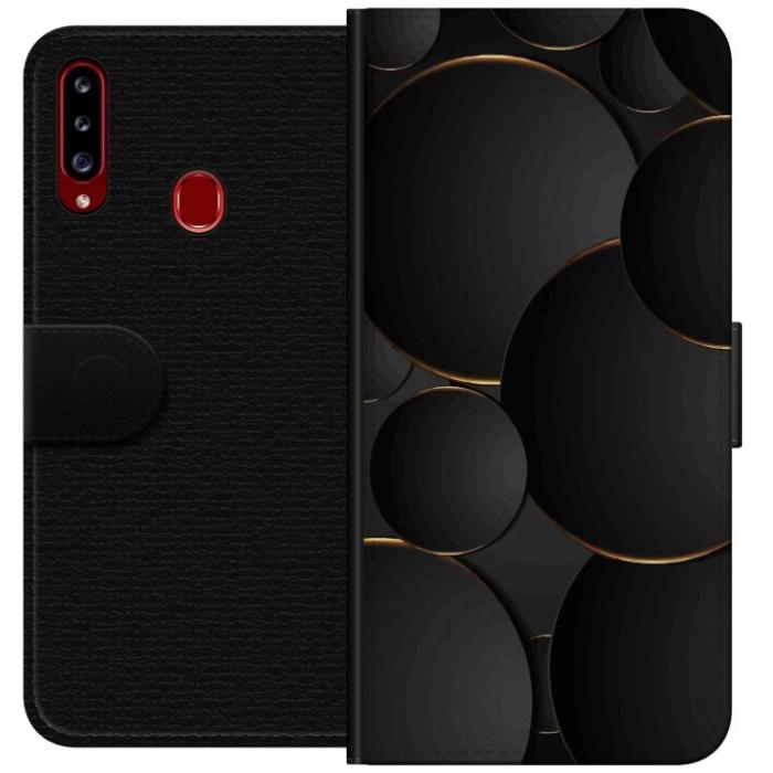 iSecrets - Plånboksfodral till Samsung Galaxy A20s med Lyxig Cirklar