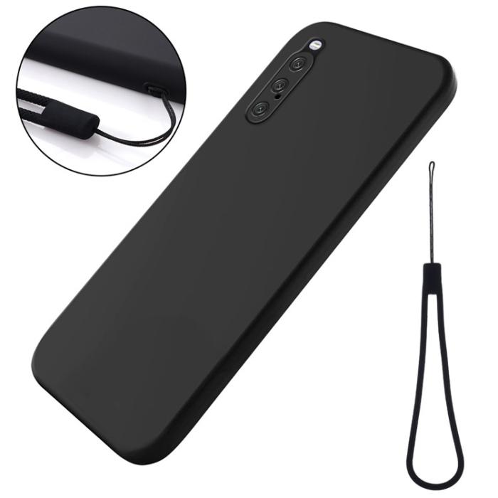 A-One Brand - Sony Xperia 10 V Mobilskal Liquid Silicone - Svart