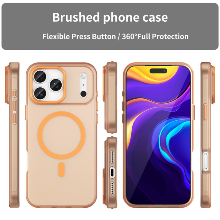 A-One Brand - iPhone 17 Pro Mobilskal MagSafe Slim Matte Translucent