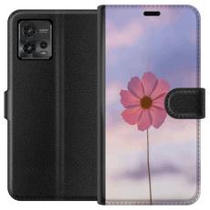 iSecrets - Plånboksfodral till Motorola Moto G72 med Rosa blomma