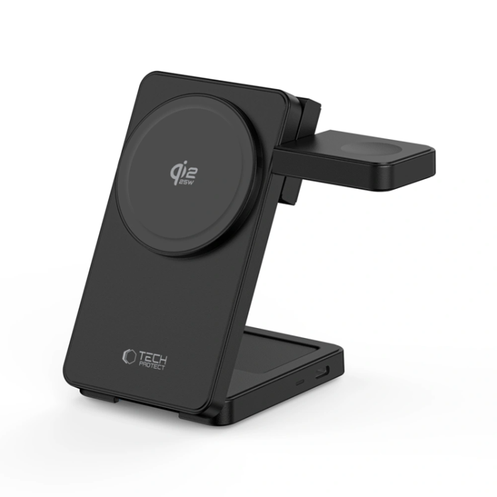 Tech-Protect - Tech-Protect Qi2.2 MagSafe Trådlös Laddare För iPhone/Apple Watch/AirPods