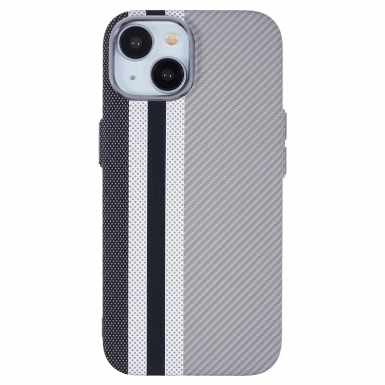 iPhone 15 Mobilskal Magsafe Aramid Fiber - Grå | 2353 | AlltMobil
