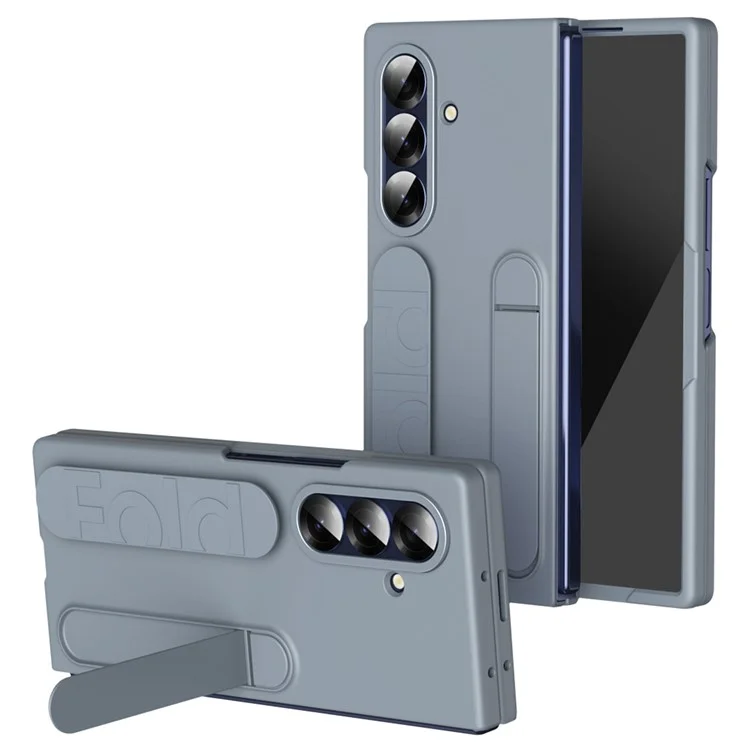 Galaxy Z Fold7 5G Mobilskal Kickstand Armband PC Silicone - Grå | 2353 | AlltMobil